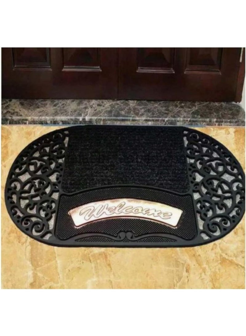 Gereric Decorative Welcome Door Mat, Welcome Entrance Door Mat, out door & indoor 50 * 80 cm (Oval) - Image 4
